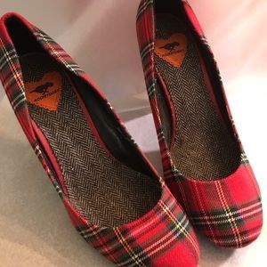 🦄Rocket Dog plaid pumps heels size 10M